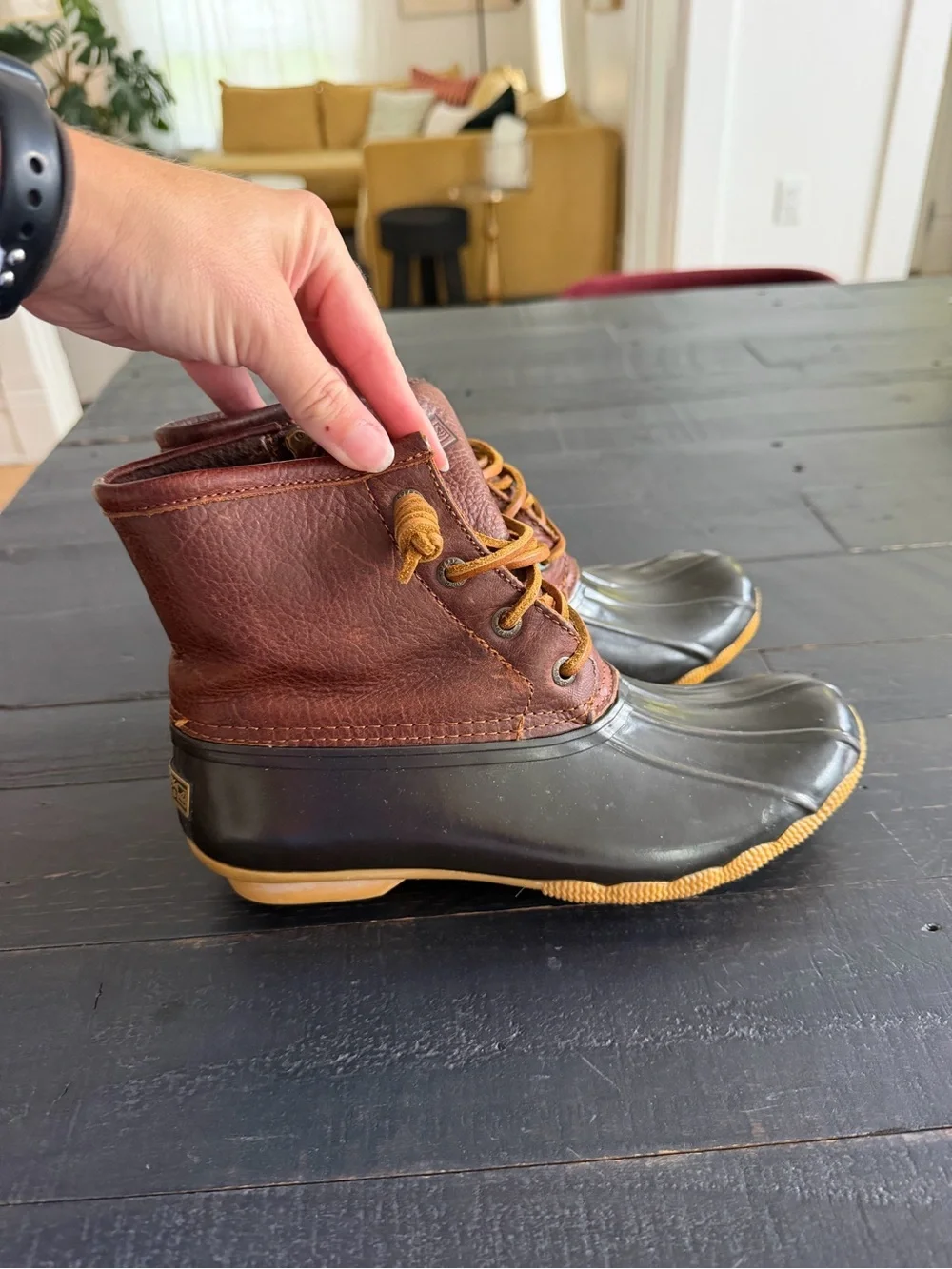 Sperry leather upper